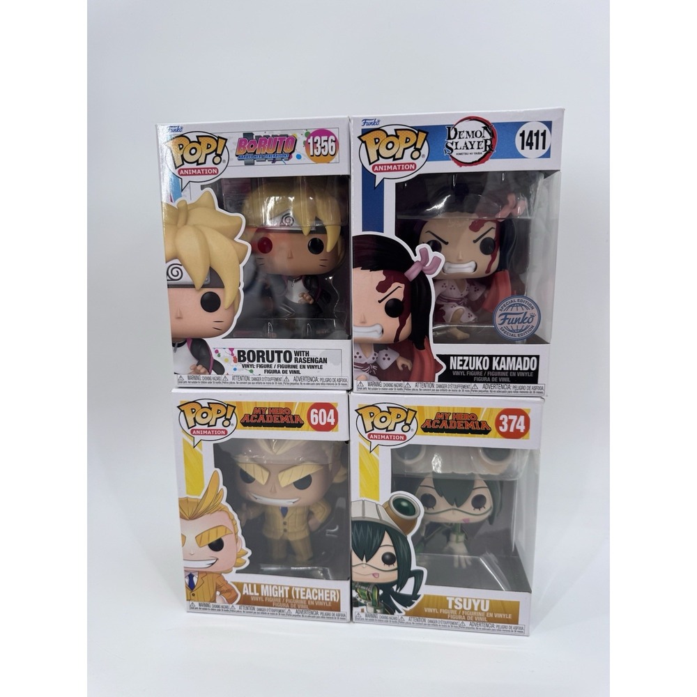 My Hero Acadamia Anime Lot Funko Pop Lot - Tsuyu / All Might Demon Slayer Boruto